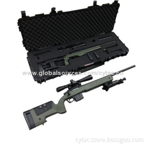 Durable waterproof plastic case for military guns, cameras, hardware tools, airsoft, rifle, shotgun